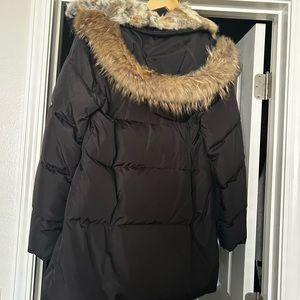 Real Fur Winter Feather Jacket